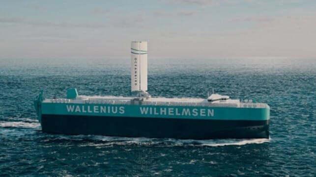 wind sail tests on car carrier