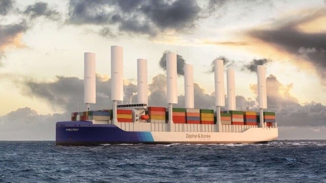 wind powered containership