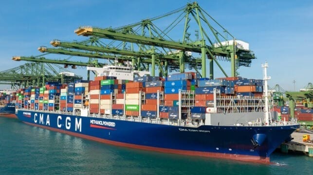 CGM CMA methanol-fueled containership