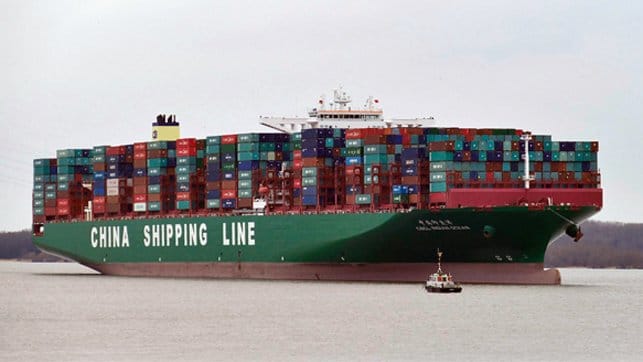 Chinese containership