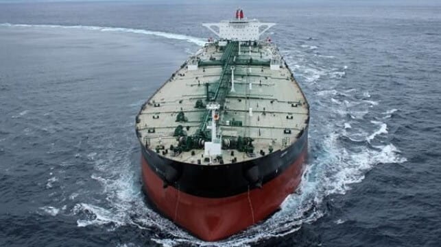 tanker at sea