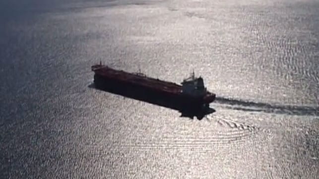 tanker at sea