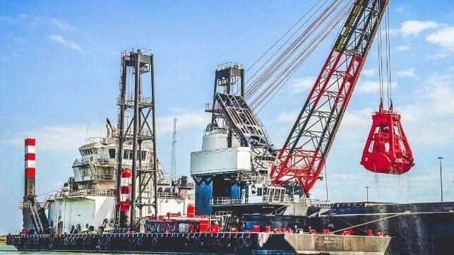 USACE bucket dredge