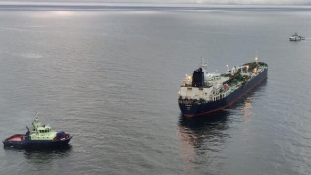 detained shadow fleet tanker