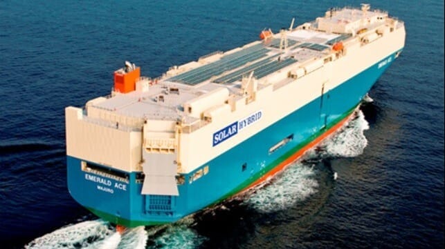 microplastic filter aboard underway vessel