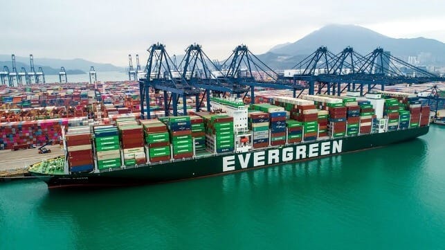 Evergreen containership