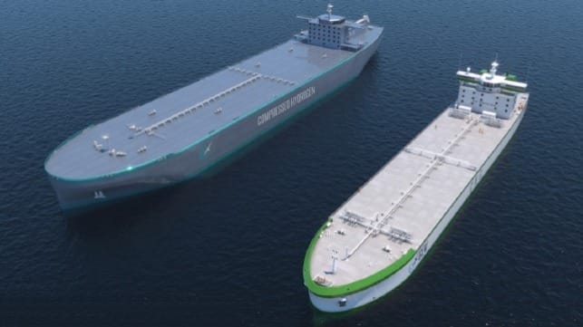 concept design for hydrogen shipping 