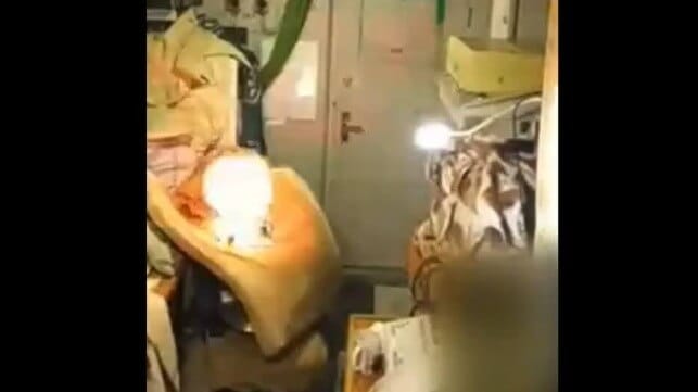 An incendiary device goes off aboard Serpukhov, April 2024 (Ukrainian Directorate of Defense Intelligence)