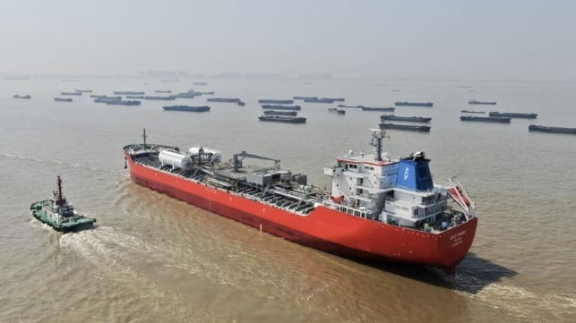 Fleet Management largest dual-fuel chemical tanker