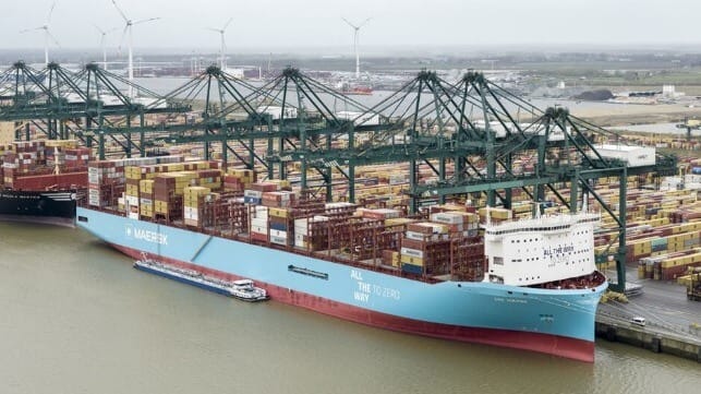 Maersk methanol fueled containership
