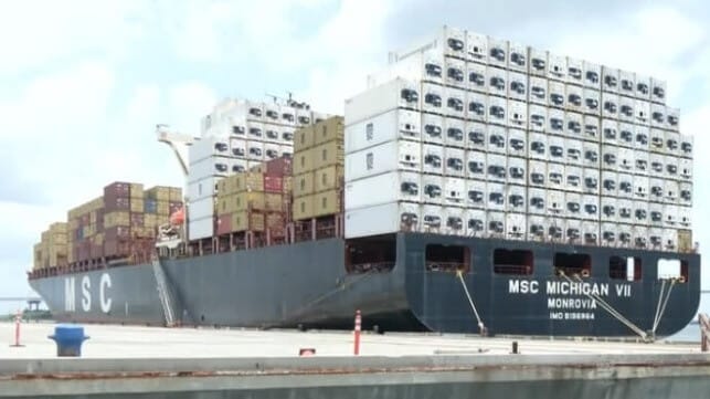 MSC containership