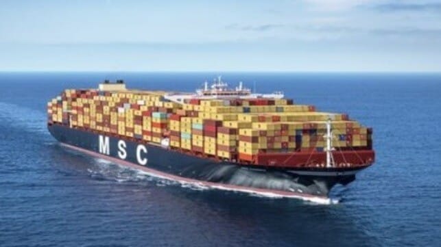 MSC containership