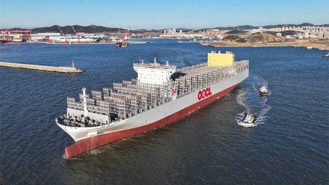OOCL containership