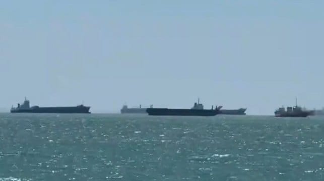 ships in Strait of Hormuz