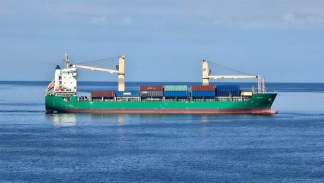 Russian-flagged cargo ship
