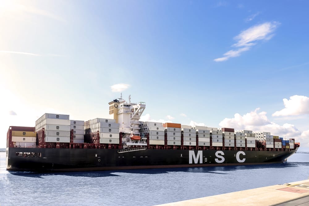 MSC containership