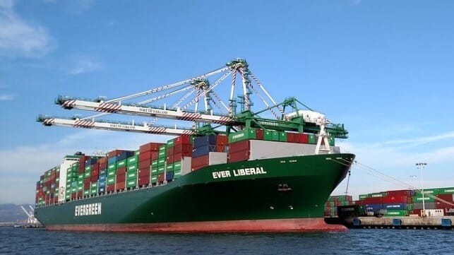 Evergreen containership
