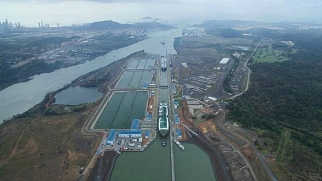 The Panamanian-built New Panama Canal lock system (ACP file image)