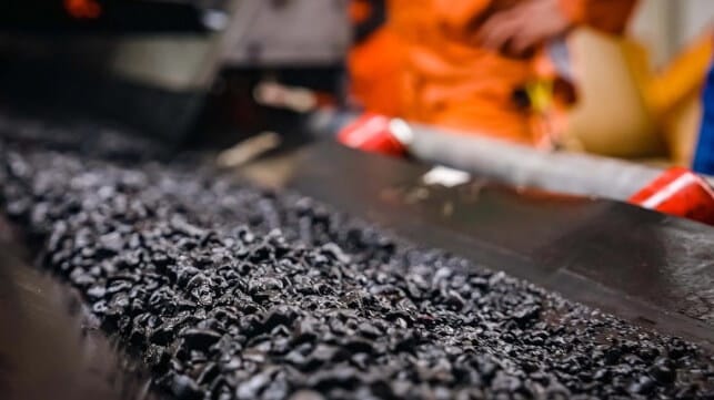 Small polymetallic nodules after extraction from the seabed (TMC)