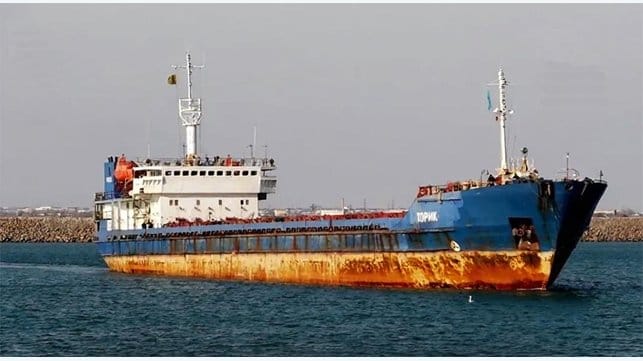 Russian cargo ship