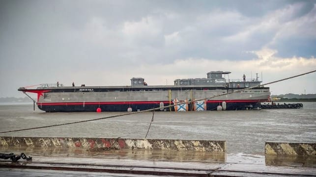 sail cargo ship launched