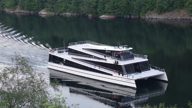 new electric passenger ship delivered
