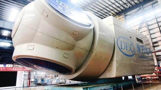 large floating wind turbine