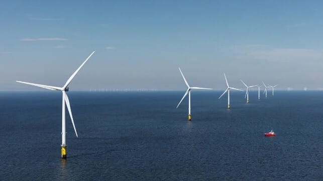 first power on the world's largest offshore wind farm 