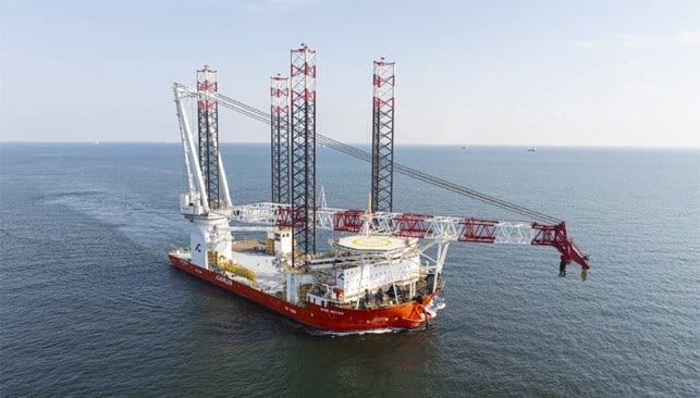 large wind turbine installation vessel