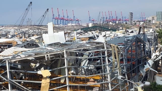 beirut explosion port