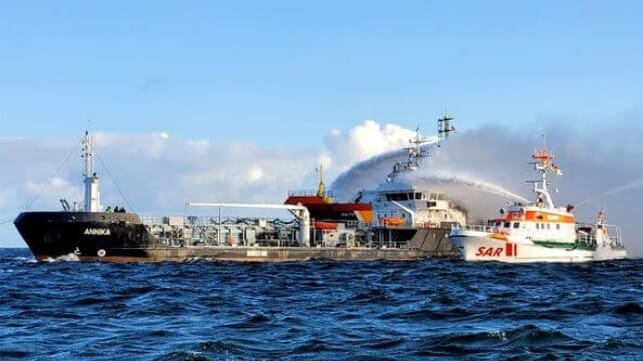 tanker fire