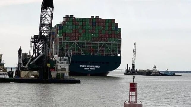 Ever Forward General Average declared before next week's salvage effort 