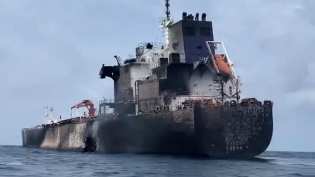 tanker fire