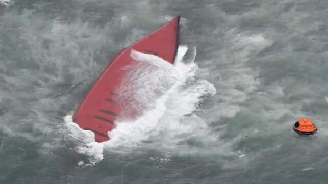 capsized tanker