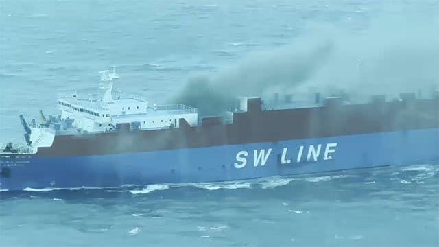 RoRo fire