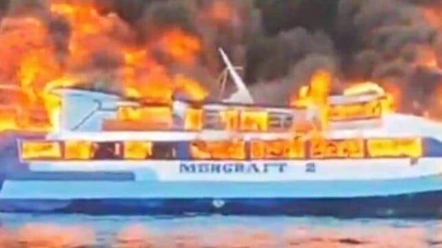 ferry fire Philippines 