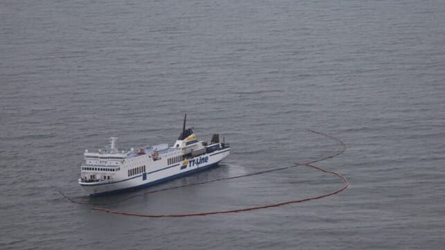 grounded ferry Marco Polo