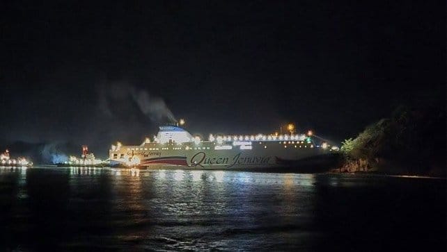 grounded ferry