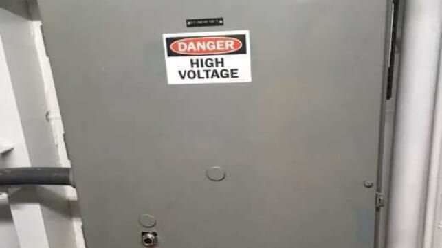 High voltage panel