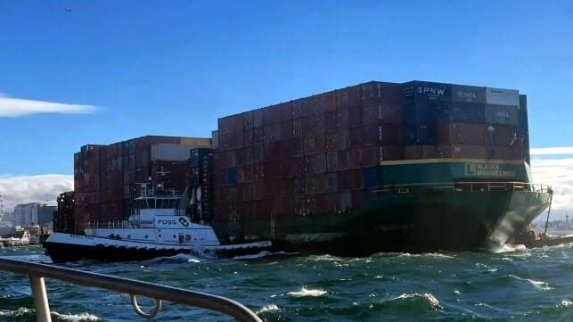 runaway barge in Seattle