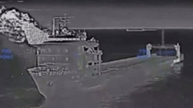 Russian ferry attacked by Ukraine