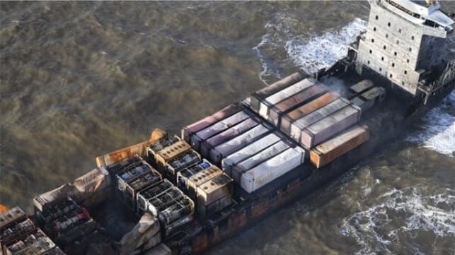 burnt containership Solong