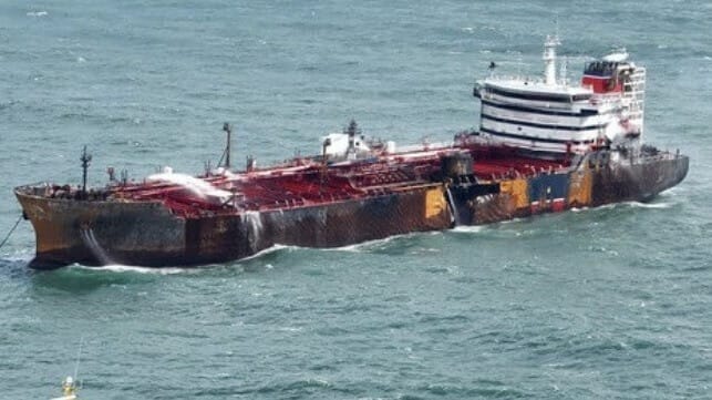 burnt tanker Stena Immaculate