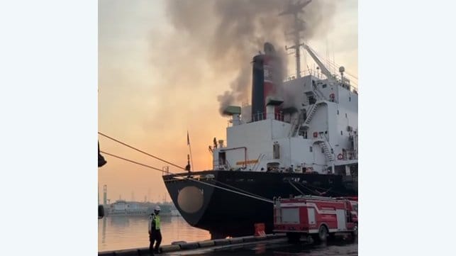 containership fire