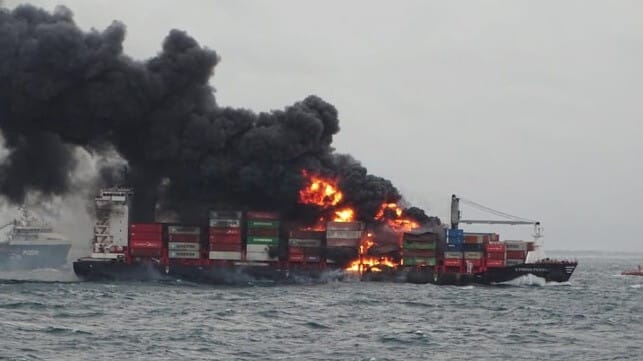 Xpress Pearl on fire