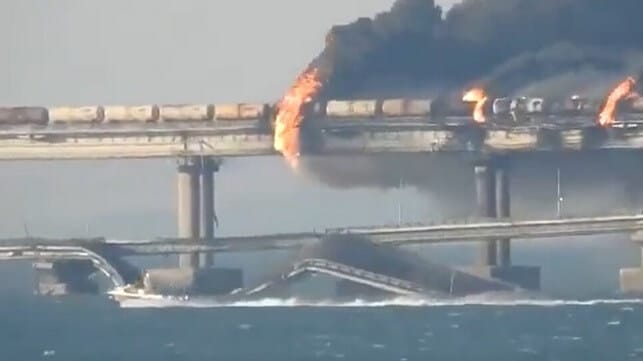 kerch strait bridge damage
