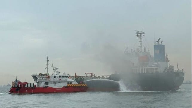tanker fire