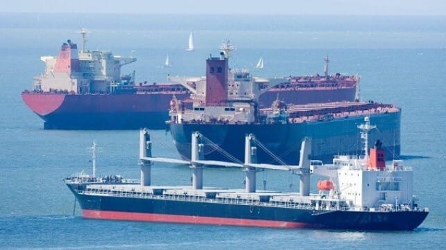Ships at anchor