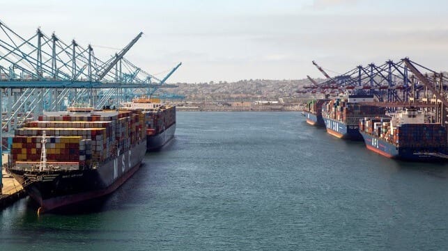 containerships Port of Los Angeles