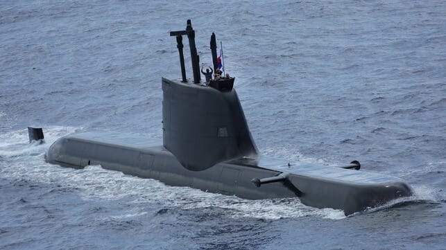Hanwha Ocean (ex-DSME) and Hyundai Heavy Industries both have extensive experience with diesel-electric sub construction (USN file image)